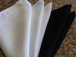 Linen napkins are the most user friendly material for your guests.