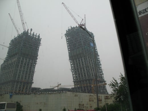 The amazing slanted buildings under construction - 2007