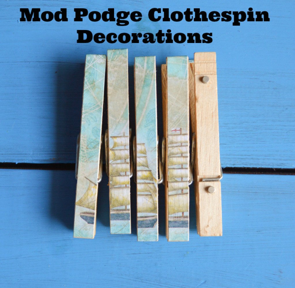 Decoupage Mod Podge Clothespin Clothes Pin Decorating Ideas Hubpages