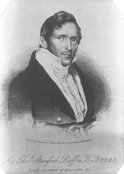 Sir Stamford Raffles, founder of modern Singapore