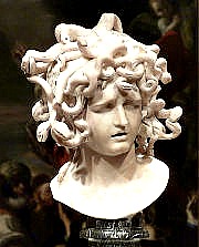 Medusa, a gorgon  Sculpture: Gian Lorenzo Bernini 