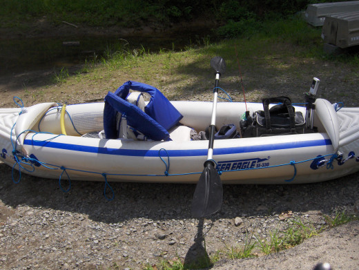 I have added a bungee cording around the outside of kayak in case I want to anchor on the water and just slide my paddle in the loops across while I take pictures or eat.