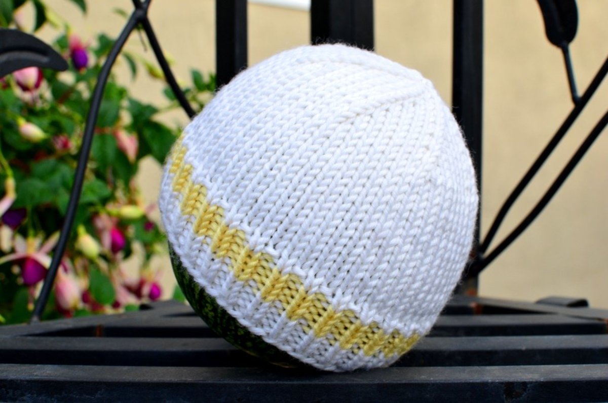 Easy and Basic Baby Hat! Free Knitting Pattern with How to ...