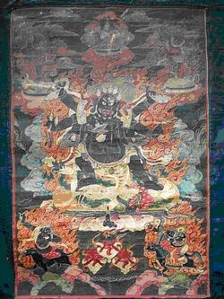 All the Thangkas pictured are private collections