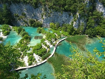 Overview of the Plitvice Lakes National Park