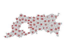 Map of Flemish Brabant municipalities