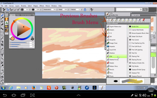 Painting the Sky and Its Reflection 