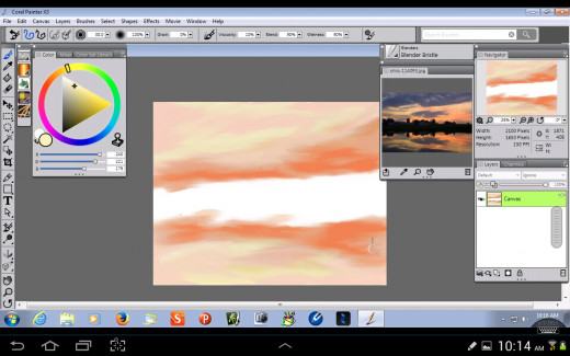 Blending the Sky and the Water.