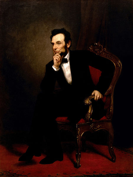 "Abraham Lincoln" painting by George Peter Alexander Healy 1869 