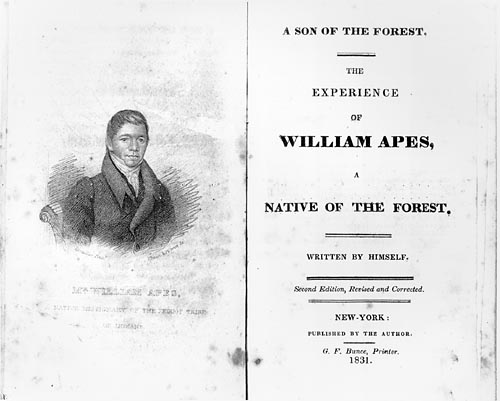 William Apess' "A Son of the Forest"