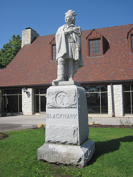 Black Hawk statue Black Hawk State Historic Site, in Rock Island, Illinois