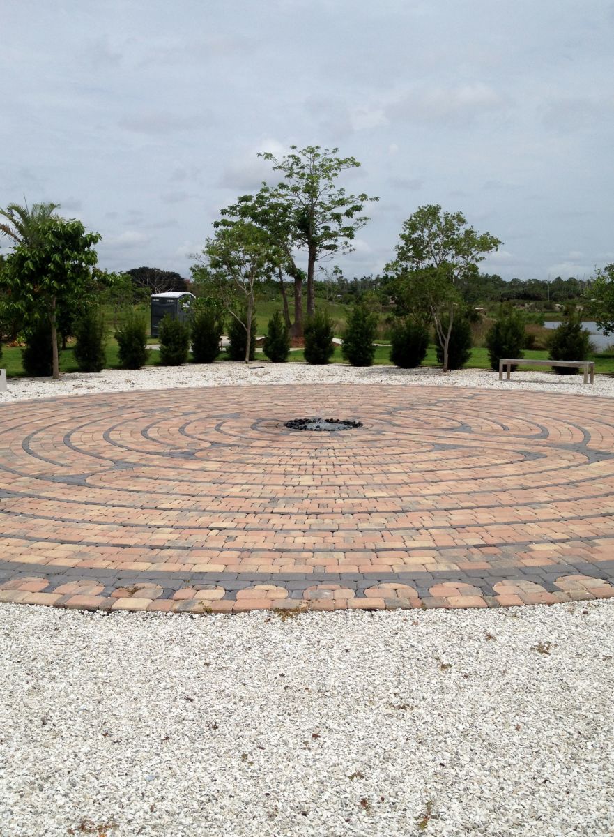 Another photo shot of The Labyrinth at the Naples Botanical Gardens.  It is of classical Greek style.