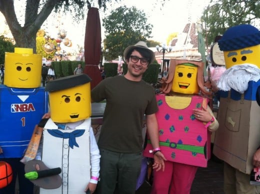 We thought that it was so cool that a family dressed up as lego people! 