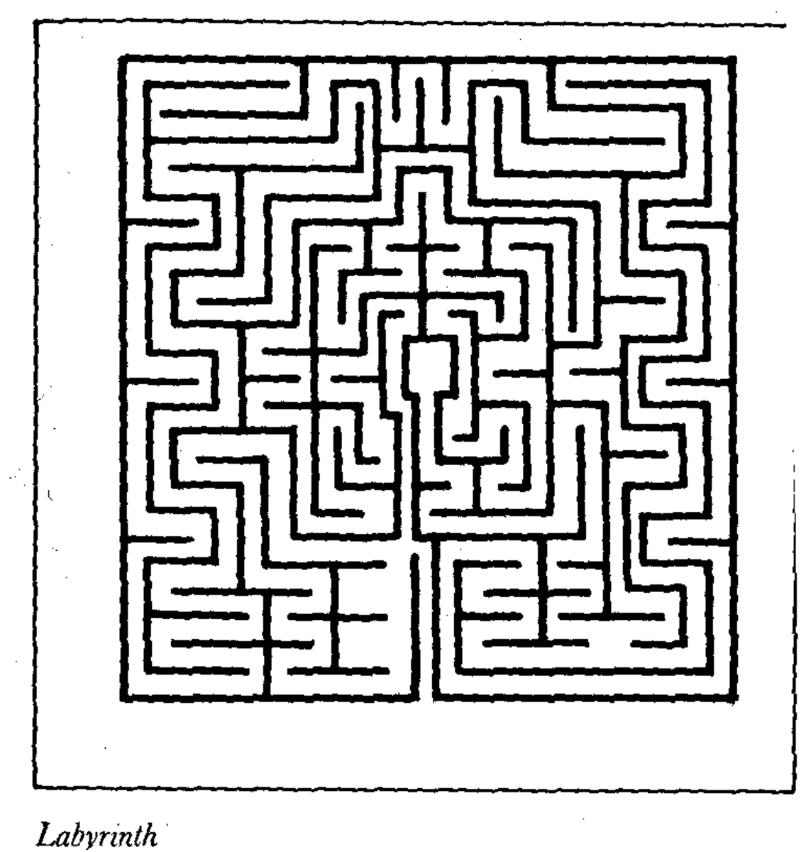 Although the most usual pattern of labyrinths is round, they can also be square in shape and pattern.