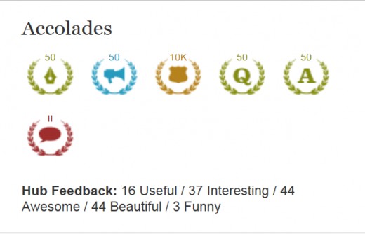 My milestones I have achieved on Hubpages