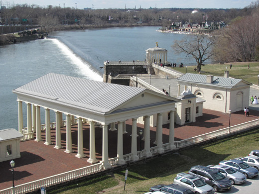 A Portion of the Water Works (photo taken from the Faire Mount).