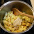 First add your chopped apple, the spice bag (if used) and the apple juice to a large pan.