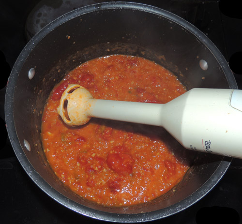 puree with immersion blender, and let cook until thickened, about 20 minutes 
