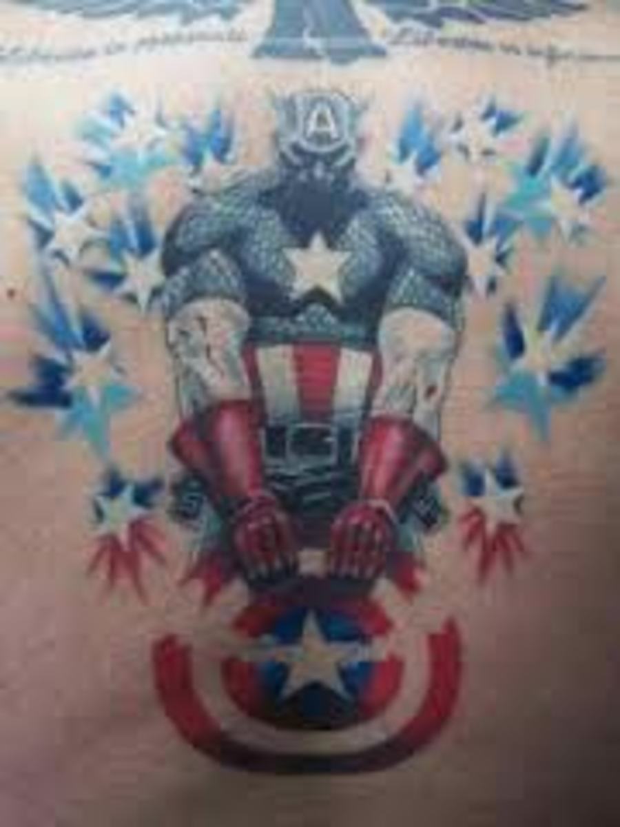Captain America Tattoo Designs And Meanings-Captain America Tattoo