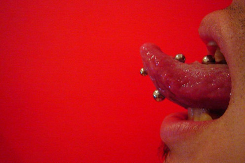 There are different types of tongue piercings such as the angel bite.