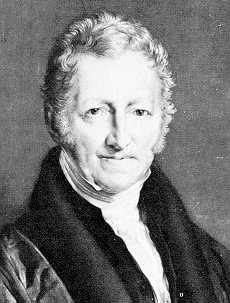 Thomas Malthus, the first to identify the perils of population growth.
