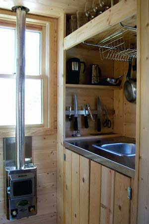 There is even a small kitchen integrated