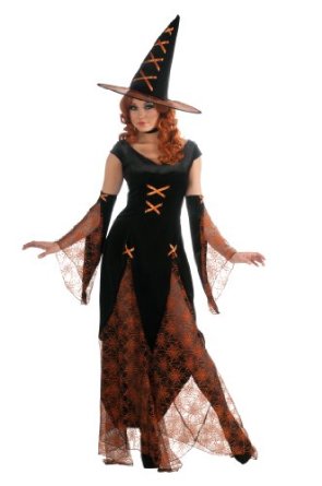 Rubie's Costume Huntsman's Witch Adult Costume - Black & Orange Color