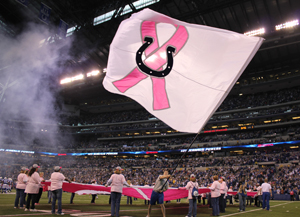 The NFL's Breast Cancer Awareness campaign began in 2009. Photo by: Indianapolis Colts
