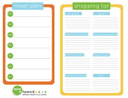 sample meal planner 
