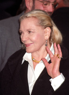 "I have always admired Lauren Bacall" At age 84 she still has the poise and grace I have always admired about her