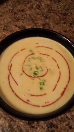King of Squash Soup with Garnish