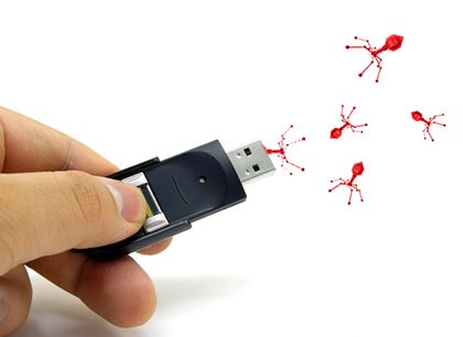 An infected pen drive