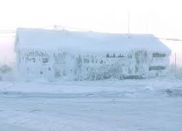 Extreme weather conditions in Oymyakon, Siberia where the people have adapted to the cold.