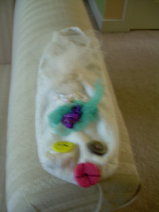 "Betty Lou" the sock puppet, made at an Annual Day of Pupptry