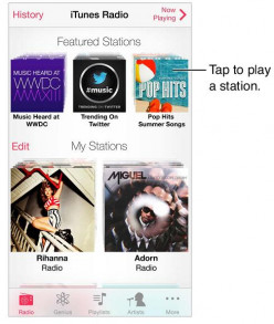 How to use iTunes Radio in iPhone 5S and 5C?