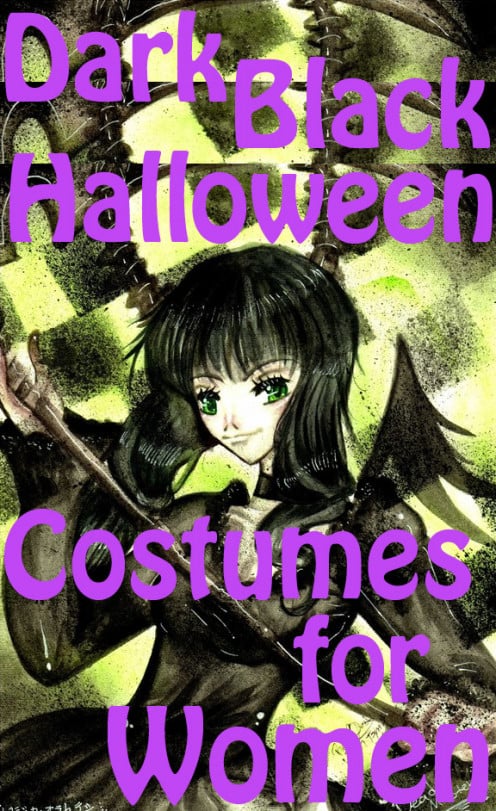 Dark Black Halloween Costumes for Women / Females