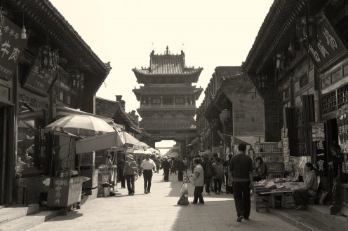 A pagoda in the ancient city of Ping Yao