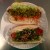 My vegetarian friend got the veggie dog whereas I got the Jon-Jon My vegetarian friend got the veggie dog whereas I got the Jon-Jon