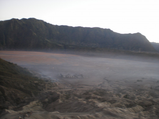 Bromo with its sea of sands.