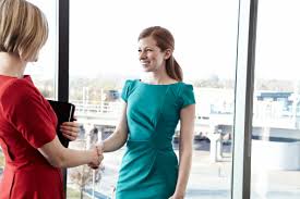 Greet the recruiter with a smile and a firm handshake.