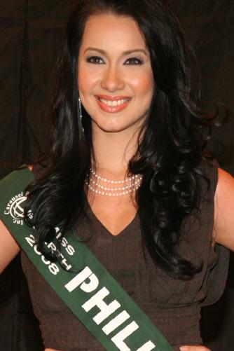 Karla Henry, 2008. The first Miss Earth from the Philippines