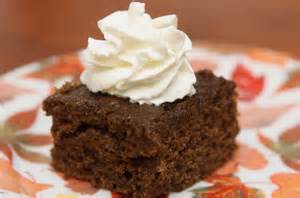 Gingerbread Cake with Whipped Topping