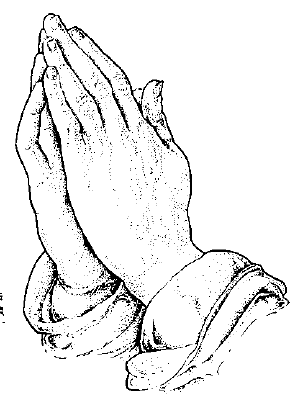 hand in a praying position