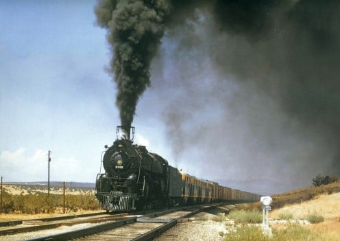 Santa Fe steam train.