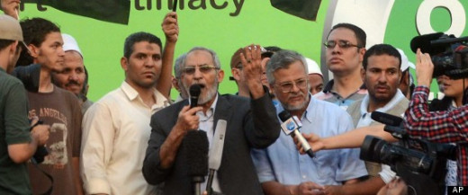 Mohamed Badie in Rabaa Square