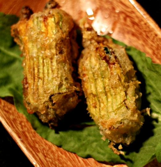 Stuffed Squash Blossom Recipes Pumpkin Flowers Filled, Deep Fried