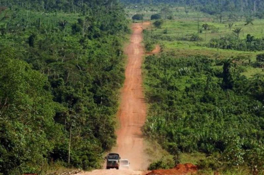 The trans-Amazonian highway.
