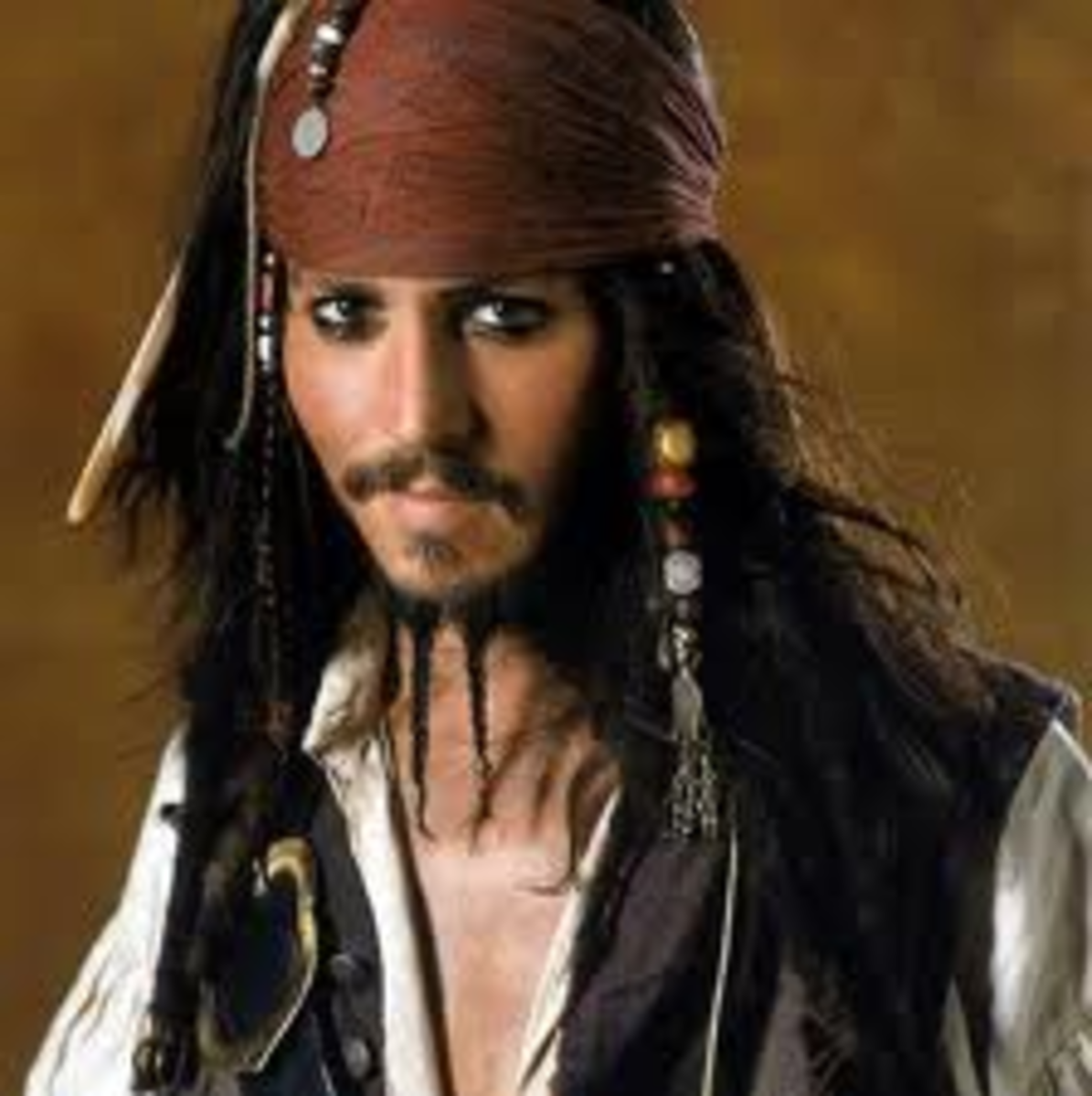 Jack Sparrow (Johnny Depp) in Pirates of the Caribbean