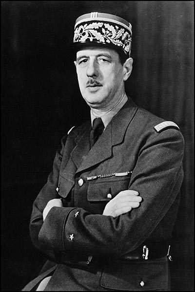 French General Charles de Gaulle, WW2