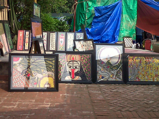 Folk Paintings on Display